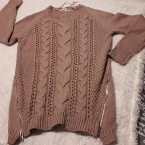 Long sweater great for with tights.